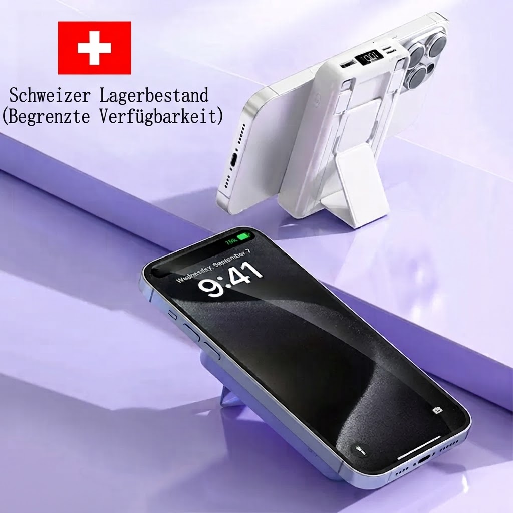 Winsway 10000 mAh faltbare magnetische Powerbank – Bild 1