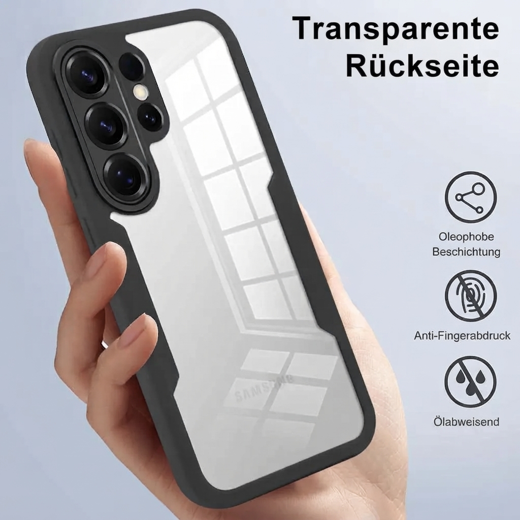 360° Komplettschutz Handyhülle mit Displayschutz für Samsung – Bild 4