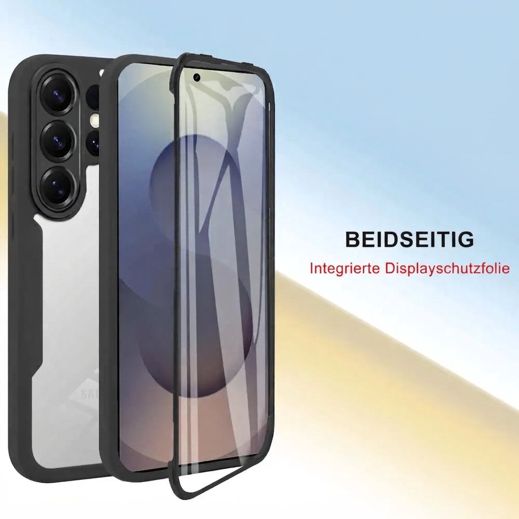 360° Komplettschutz Handyhülle mit Displayschutz für Samsung – Bild 6