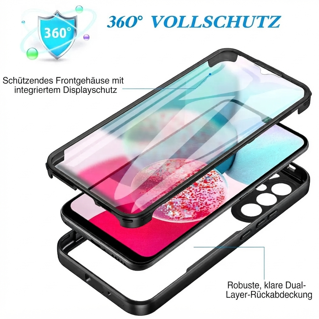 360° Komplettschutz Handyhülle mit Displayschutz für Samsung – Bild 2