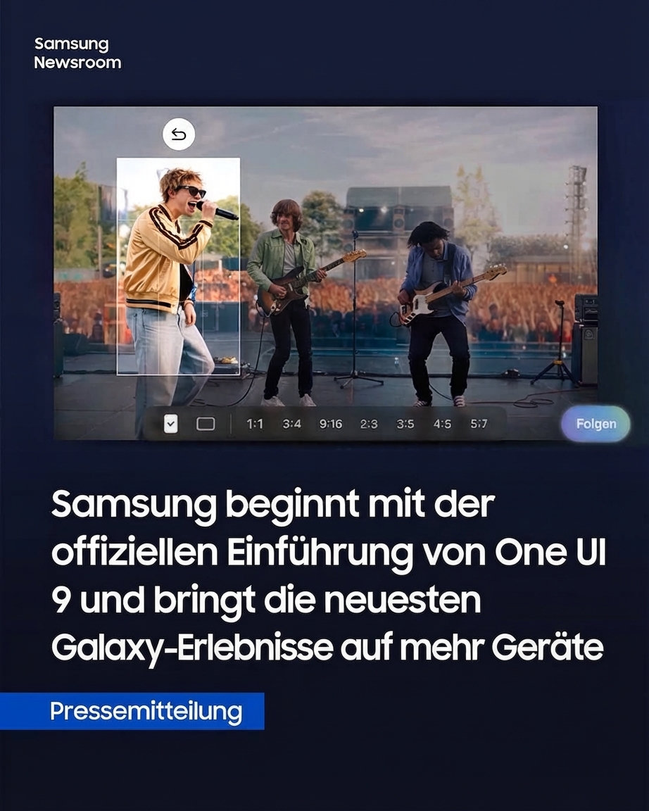 Samsung Electronics kündigt die weltweite Ausweitung von One UI 9 an